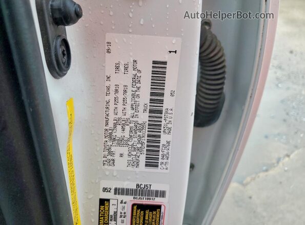 5TFEM5F17KX135591 2019 TOYOTA TUNDRA Белый Вид подкапотного пространства