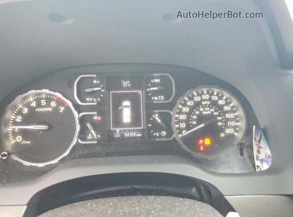 5TFEM5F17KX135591 2019 TOYOTA TUNDRA Белый Вид щитка приборов