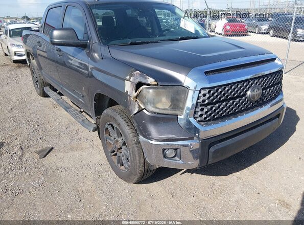 5TFEM5F19JX125837 2018 TOYOTA TUNDRA Gray Vista frontal