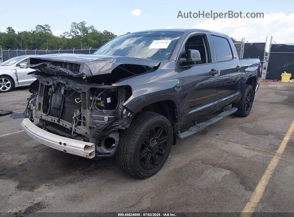 5TFEM5F19KX136662 2019 TOYOTA TUNDRA Серый Передняя левая четверть