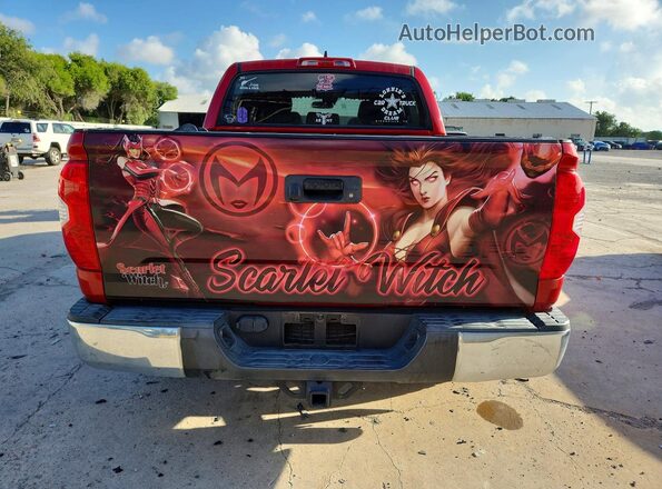 5TFEY5F13MX276214 2021 TOYOTA TUNDRA Maroon Вид ззаду