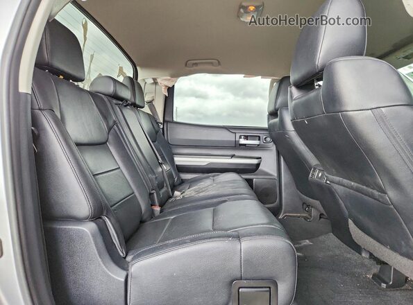 5TFEY5F19LX263000 2020 TOYOTA TUNDRA Silver Rear seats view