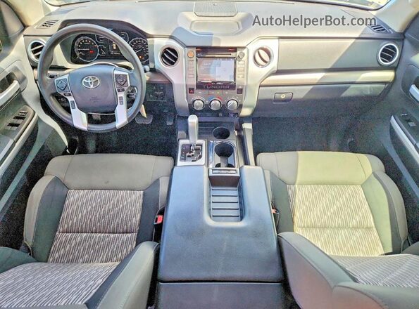 5TFEY5F1XJX232934 2018 TOYOTA TUNDRA Blue Dashboard view