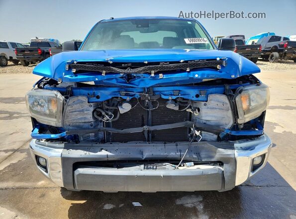 5TFEY5F1XJX232934 2018 TOYOTA TUNDRA Blue Front view
