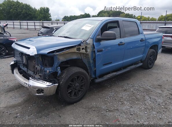 5TFEY5F1XMX277182 2021 TOYOTA TUNDRA Blue Առջևի ձախ երեք քառորդ տեսարան