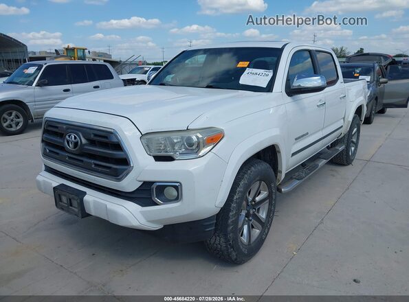 5TFEZ5CN5HX041775 2017 TOYOTA TACOMA White წინა მარცხენა ხედი სამი მეოთხედიდან