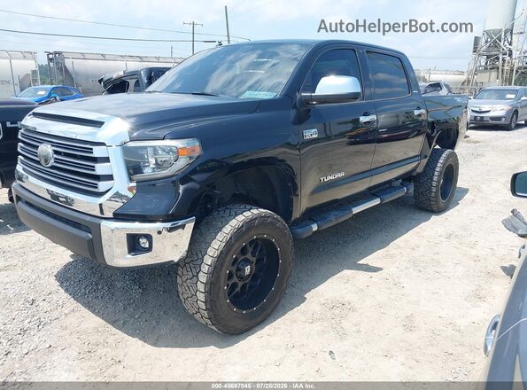 5TFHW5F15JX755569 2018 TOYOTA TUNDRA Black წინა მარცხენა ხედი სამი მეოთხედიდან