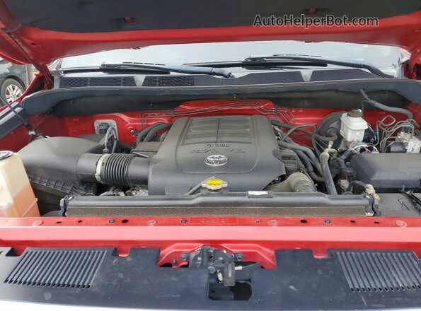 5TFHW5F18GX553530 2016 TOYOTA TUNDRA Red Вид задньої частини салону