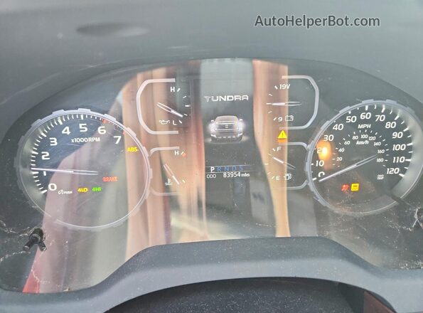 5TFHY5F10KX863271 2019 TOYOTA TUNDRA Серебряный Вид щитка приборов