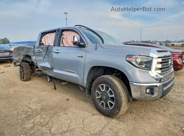 5TFHY5F10KX863271 2019 TOYOTA TUNDRA Серебряный Передняя правая четверть