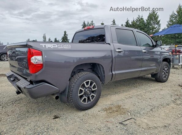 5TFHY5F16JX760144 2018 TOYOTA TUNDRA Gray Задня права чверть