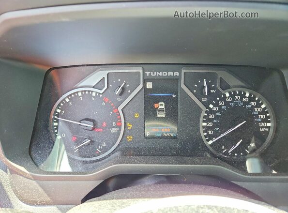 5TFJA5AB5PX019790 2023 TOYOTA TUNDRA Blue Instrument cluster view