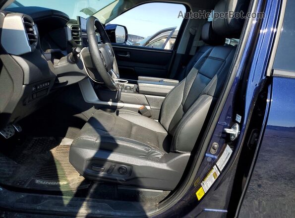 5TFJA5DA1PX091248 2023 TOYOTA TUNDRA Blue Front interior view