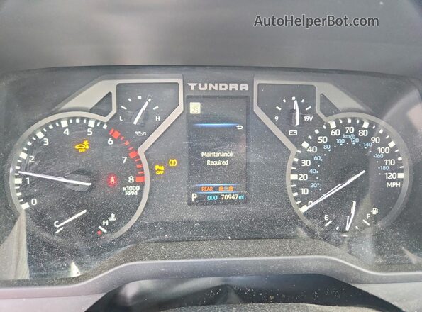 5TFJA5DB1PX113399 2023 TOYOTA TUNDRA Серебряный Вид щитка приборов
