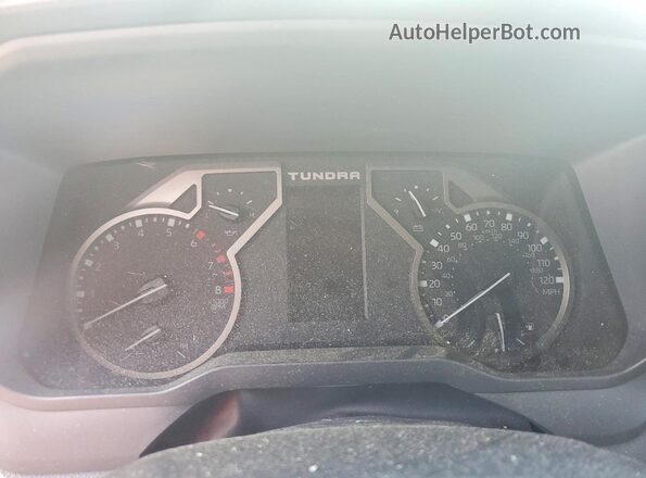 5TFJA5DB5NX020477 2022 TOYOTA TUNDRA White Widok zestawu wskaźników