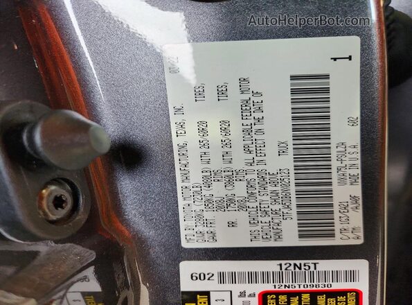 5TFJA5DB6NX025123 2022 TOYOTA TUNDRA Gray ძრავის განყოფილების ხედი