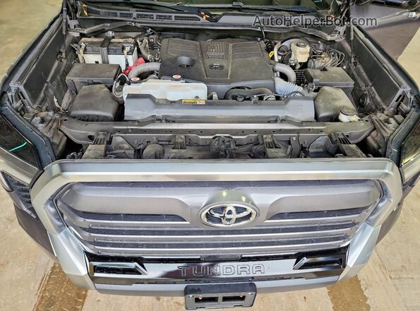 5TFJA5DB6NX025123 2022 TOYOTA TUNDRA Gray უკანა სალონის ხედი
