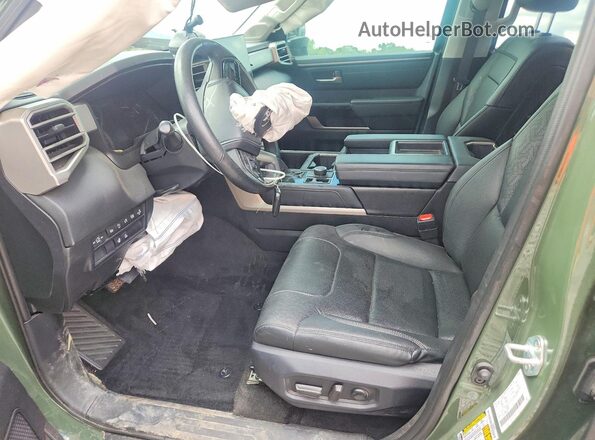5TFJA5DB8NX037337 2022 TOYOTA TUNDRA Green Вид салону спереду