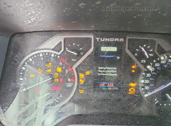 5TFJA5DB8NX037337 2022 TOYOTA TUNDRA Green Вид щитка приладів
