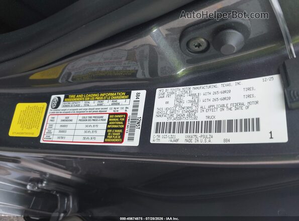 5TFJA5DBXTX373102 2026 TOYOTA TUNDRA Gray Engine compartment view