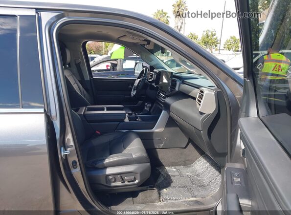5TFJA5EC5PX017167 2023 TOYOTA TUNDRA Серый Вид салона спереди