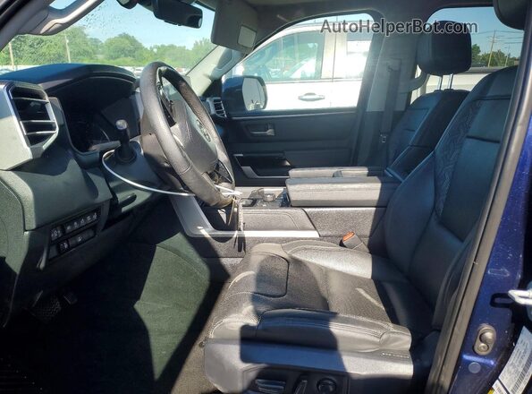 5TFJA5EC7NX009584 2022 TOYOTA TUNDRA Blue წინა სალონის ხედი