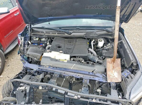 5TFJA5EC7NX009584 2022 TOYOTA TUNDRA Blue უკანა სალონის ხედი