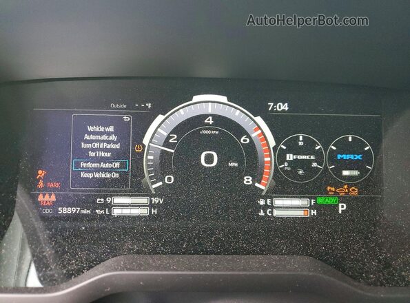 5TFJC5DB1RX045439 2024 TOYOTA TUNDRA Gray Vista del cuadro de instrumentos