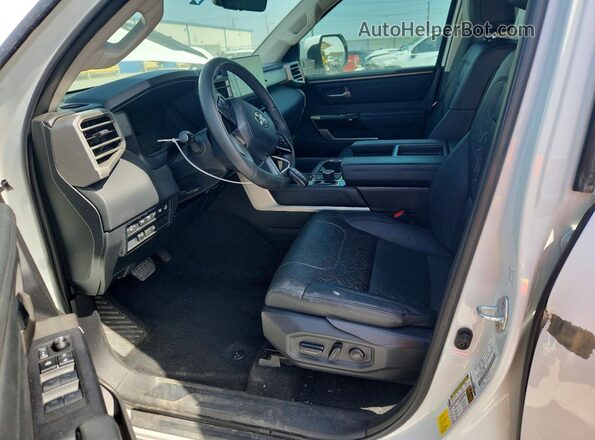 5TFJC5DB4PX038658 2023 TOYOTA TUNDRA White წინა სალონის ხედი