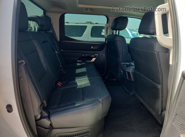 5TFJC5DB4PX038658 2023 TOYOTA TUNDRA White უკანა სავარძლების ხედი