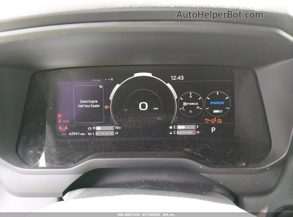 5TFJC5DB8SX093204 2025 TOYOTA TUNDRA HYBRID White Widok tylnych siedzeń