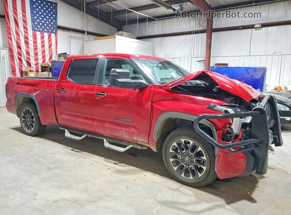 5TFJC5EC4SX008706 2025 TOYOTA TUNDRA Красный Передняя правая четверть