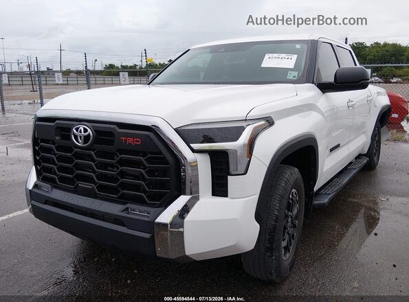 5TFLA5ABXNX015305 2022 TOYOTA TUNDRA White წინა მარცხენა ხედი სამი მეოთხედიდან