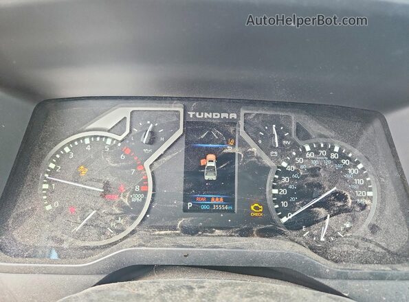 5TFLA5DA1SX293055 2025 TOYOTA TUNDRA White Instrument cluster view