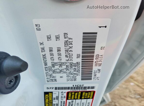 5TFLA5DA1SX293055 2025 TOYOTA TUNDRA White Engine compartment view