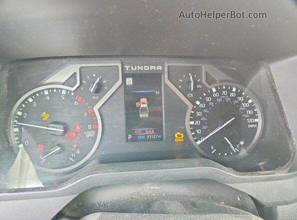 5TFLA5DAXPX090124 2023 TOYOTA TUNDRA White Vista del cuadro de instrumentos