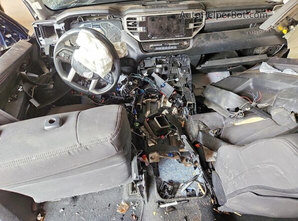5TFLA5DB0NX020654 2022 TOYOTA TUNDRA Blue წინა პანელის ხედი