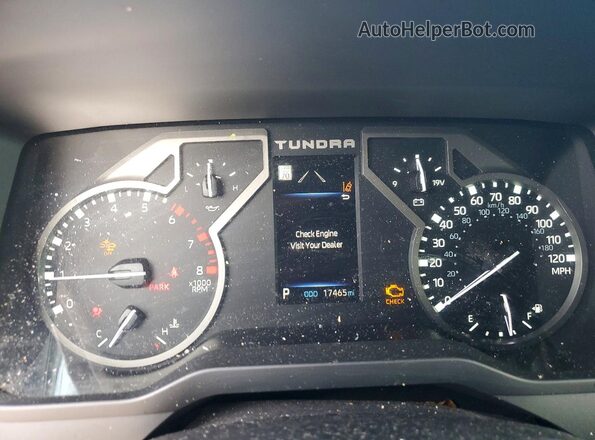 5TFLA5DB0SX307715 2025 TOYOTA TUNDRA Red Vista del cuadro de instrumentos