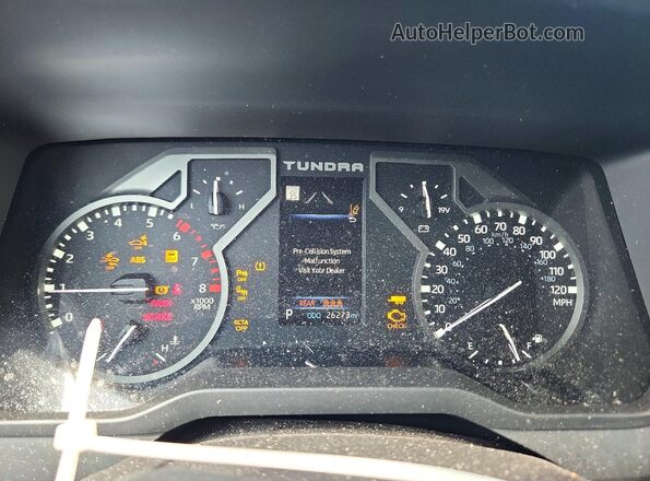 5TFLA5DB0SX320142 2025 TOYOTA TUNDRA Gray Սարքավորումների վահանակի տեսք