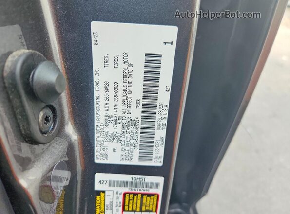 5TFLA5DB1PX097214 2023 TOYOTA TUNDRA Gray Engine compartment view