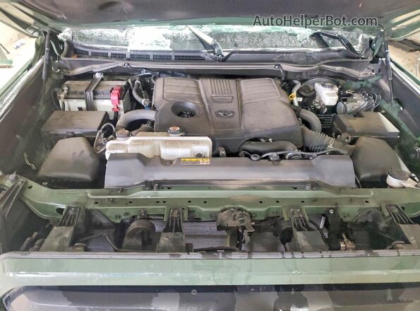 5TFLA5DB2PX093642 2023 TOYOTA TUNDRA Green Вид задньої частини салону