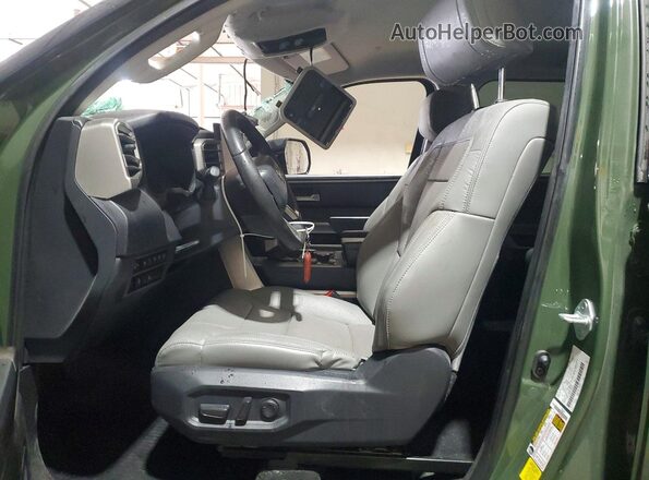 5TFLA5DB2PX093642 2023 TOYOTA TUNDRA Green Вид салону спереду