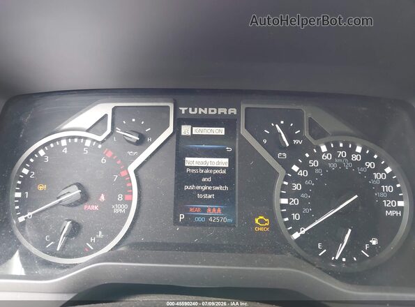 5TFLA5DB2PX125909 2023 TOYOTA TUNDRA Gray Widok tylnych siedzeń