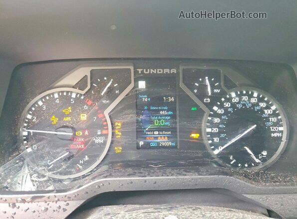 5TFLA5DB2SX244696 2025 TOYOTA TUNDRA Серебряный Вид щитка приборов