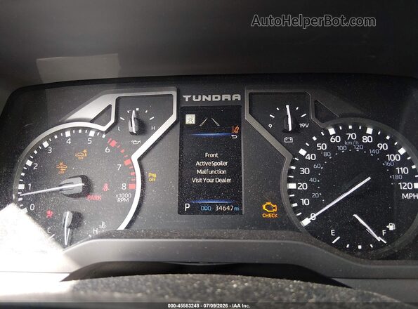 5TFLA5DB4PX063834 2023 TOYOTA TUNDRA Черный Вид задних сидений