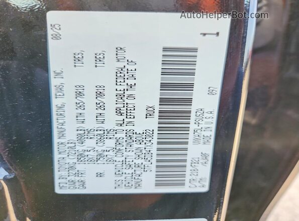 5TFLA5DB4TX343022 2026 TOYOTA TUNDRA Черный Вид подкапотного пространства