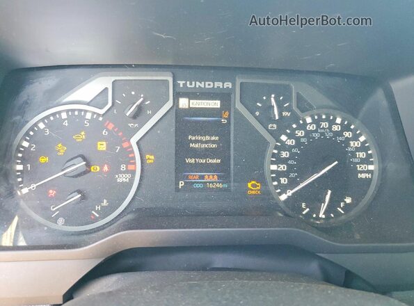 5TFLA5DB5RX230656 2024 TOYOTA TUNDRA Gray ხელსაწყოთა პანელის ხედი