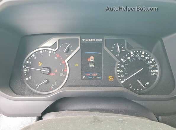 5TFLA5DB5SX288840 2025 TOYOTA TUNDRA Black Instrument cluster view