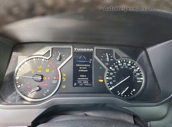 5TFLA5DB6SX291312 2025 TOYOTA TUNDRA Teal Вид щитка приладів