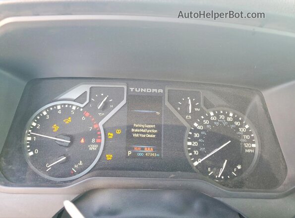 5TFLA5DB7PX095595 2023 TOYOTA TUNDRA White Instrument cluster view
